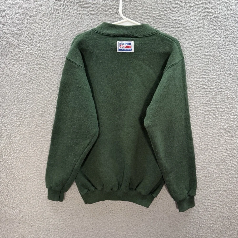 Vintage Green Bay Packers Sweatshirt Boys Small Green Crewneck Embroidered‎ 90s